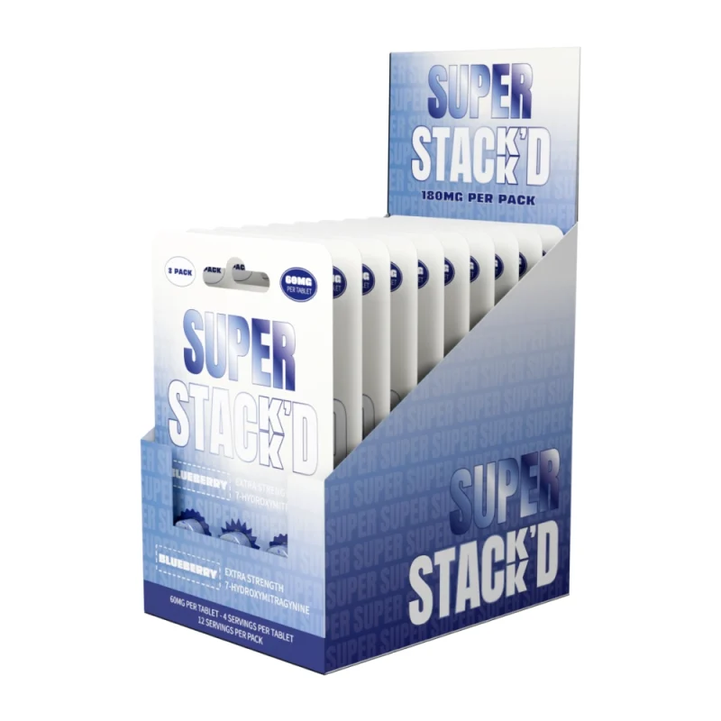 Super Stack’d 7-Hydroxy Extra Strength Extract Tablets 60 mg 3ct